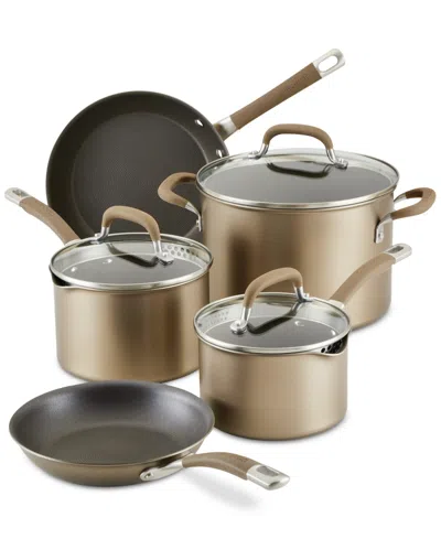Circulon Premier Professional Hard-anodized Aluminum 10-pc. Cookware Set In Bronze