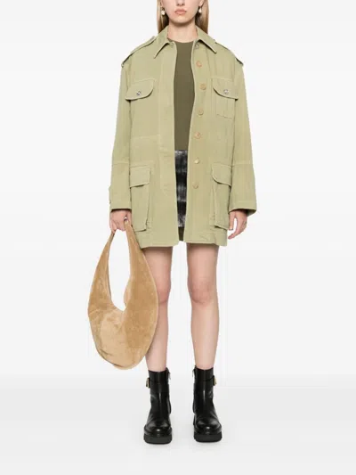 Versace Medusa Head- Buttons Jacket In Green
