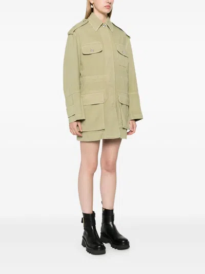 Versace Medusa Head- Buttons Jacket In Green