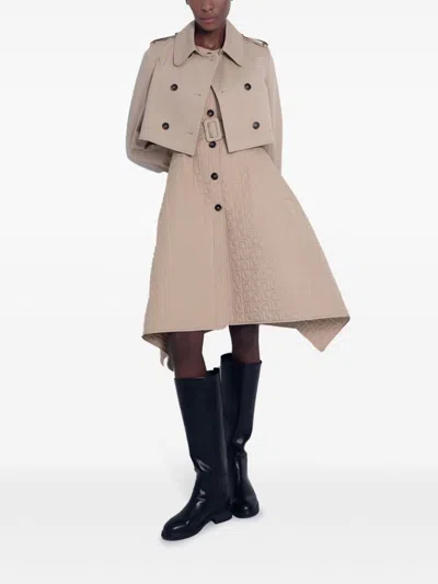 Ports 1961 Cropped Trench Coat In Neutrals