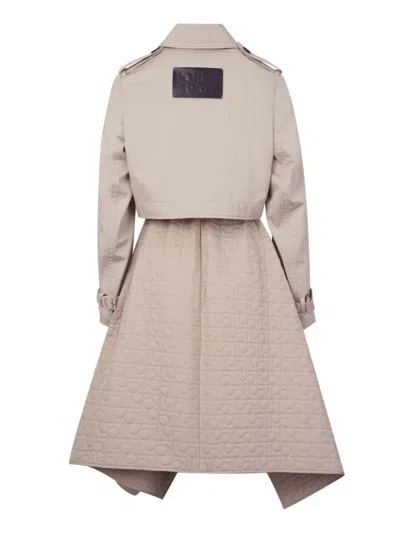 Ports 1961 Cropped Trench Coat In Neutrals