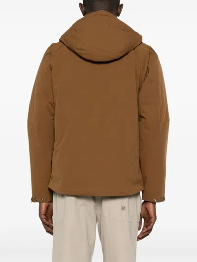 C.p. Company Medium Jacket In Pro-tek In Brown