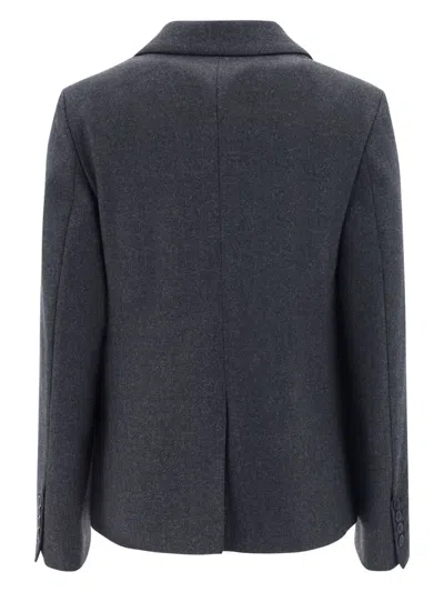 P.a.r.o.s.h P. A.r. O.s. H. Virgin Wool Blazer In Gray