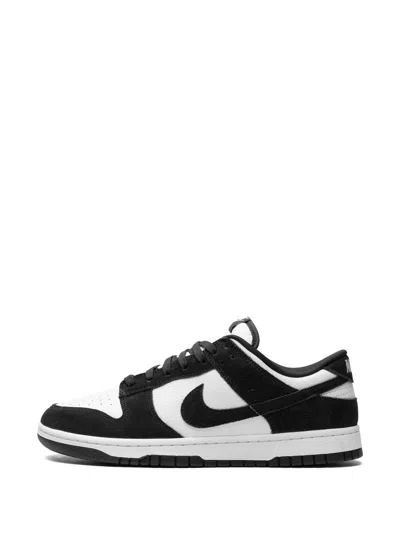 Shop Nike Dunk Low "suede Panda" Sneakers In White