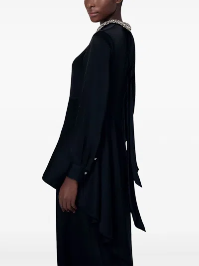 Ports 1961 Crystal-embellished Gown In Black