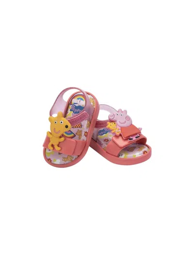 Mini Melissa X Peppa Pig Jump Sandals In Pink