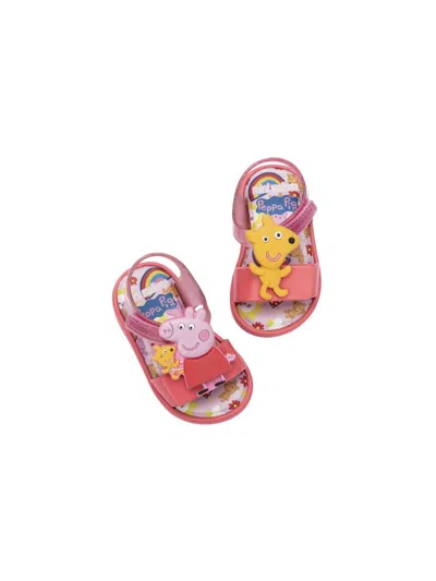 Mini Melissa X Peppa Pig Jump Sandals In Pink