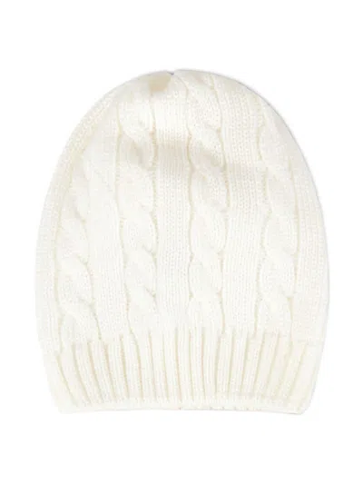 Little Bear Cable-knit Wool Beanie In Neutrals