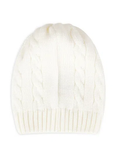 Little Bear Cable-knit Wool Beanie In Neutrals