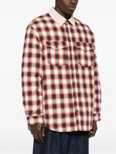 Isabel Marant Multicolor Steeve Overshirt In Neutrals