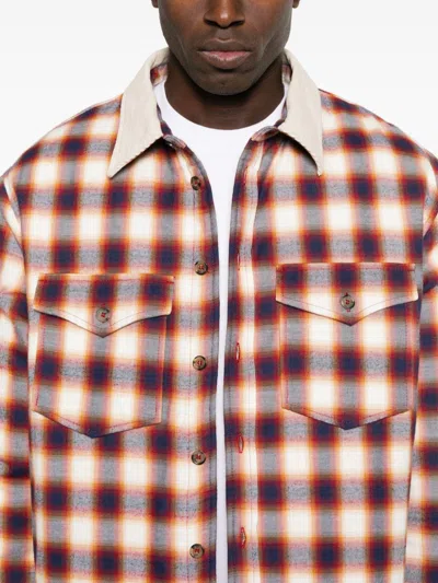 Isabel Marant Multicolor Steeve Overshirt In Neutrals