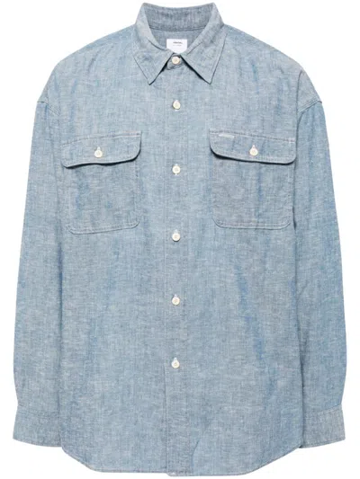 Visvim Button-up Long-sleeves Shirt In Blue