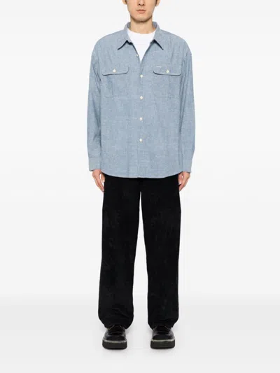 Visvim Button-up Long-sleeves Shirt In Blue