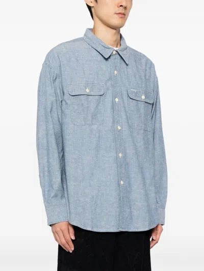 Visvim Button-up Long-sleeves Shirt In Blue