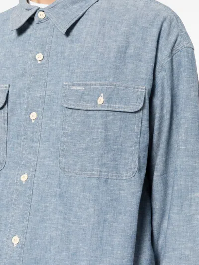 Visvim Button-up Long-sleeves Shirt In Blue