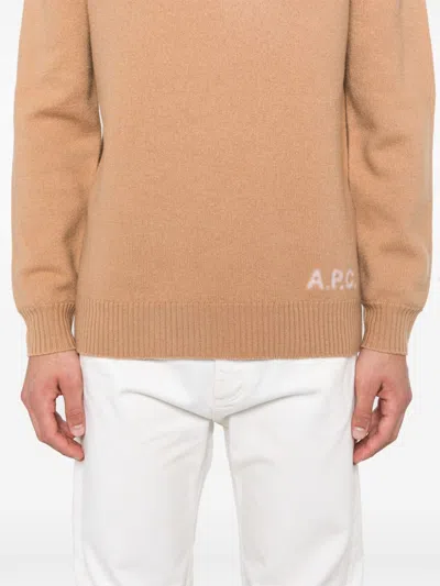 Apc Walter Sweater In Neutrals