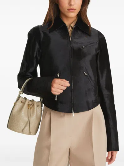 Tory Burch Mini T Monogram Leather Bucket Bag In Neutrals