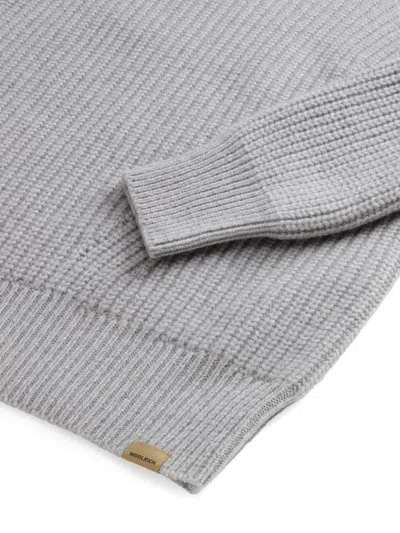 Woolrich Long Sleeve Sweater In Grey