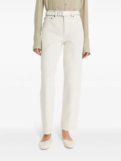 Tory Burch Slim Jean In White