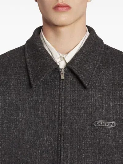 Lanvin Two-tone Bomber Jacket In Grey