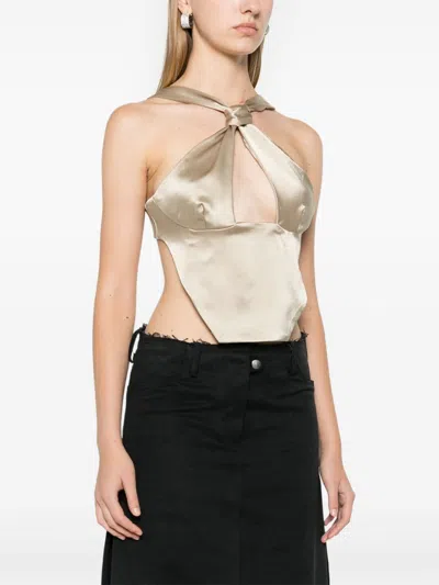 Sinéad O’dwyer Latz-oberteil In Neutrals