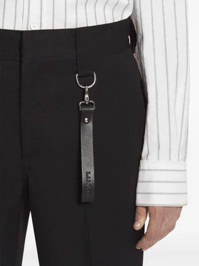 Lanvin Straight-leg Trousers In Black
