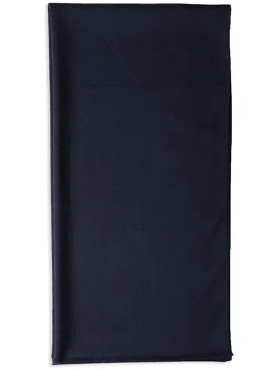 Prada Jacquard Knit Scarf In Blue