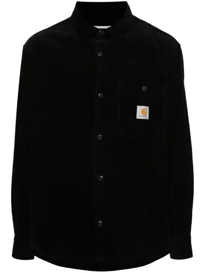 Shop Carhartt Flint Shirt In Black