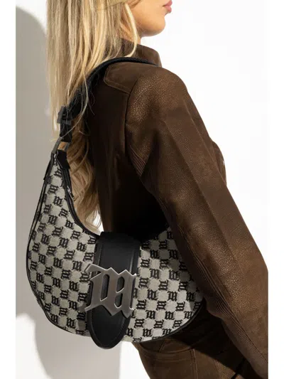 Misbhv Logo Monogram Shoulder Bag In Neutrals