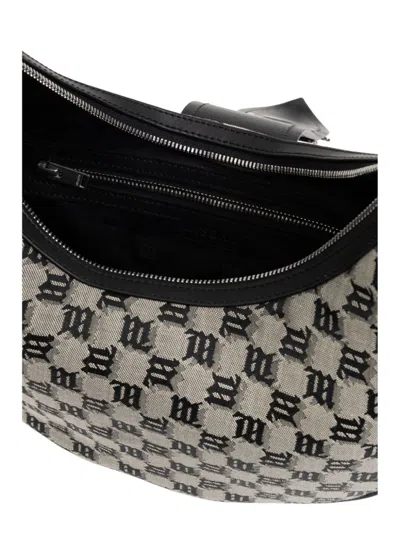 Misbhv Logo Monogram Shoulder Bag In Neutrals