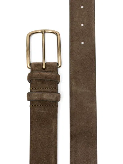 绒面皮腰带