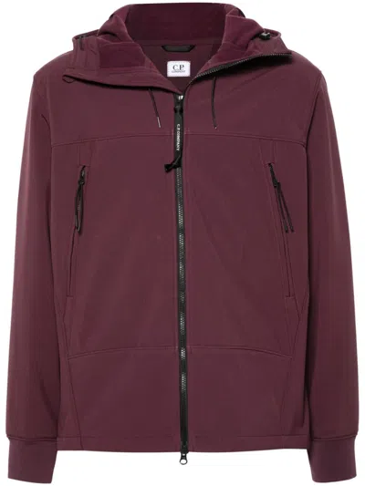 C.p. Company Goggles Hoodie In Red