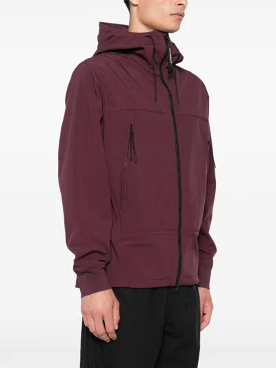 C.p. Company Goggles Hoodie In Red