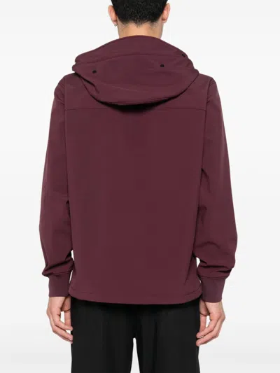C.p. Company Goggles Hoodie In Red