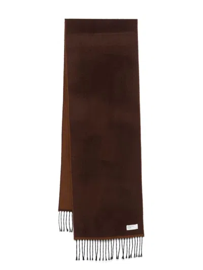 Shop Universal Works Double Sided Scarf In Brown