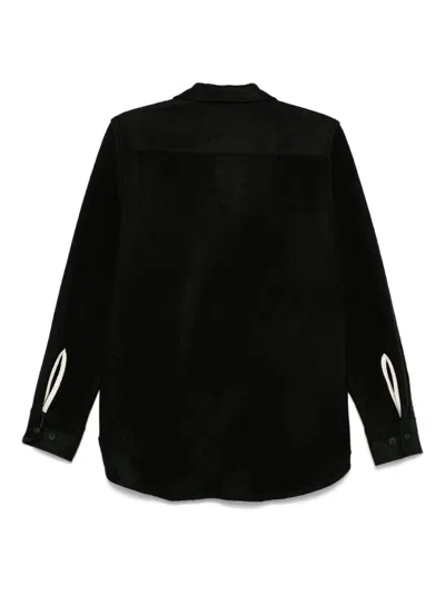 Universal Works Felted-finish Shirt In Green