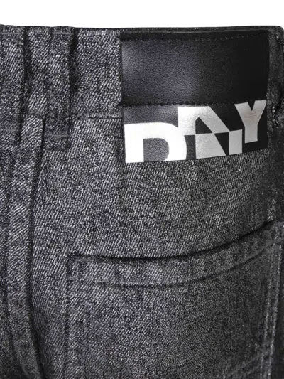 Dkny Wide Leg Jeans In Grey