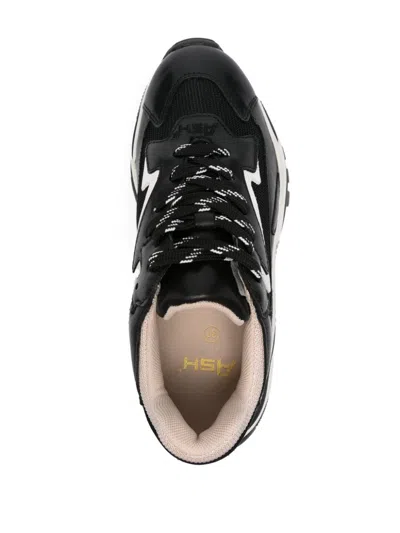 Ash Lace-up Low-cut Sneakers In Black