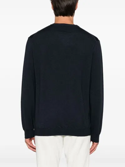 Woolrich Wool Sweater In Blue