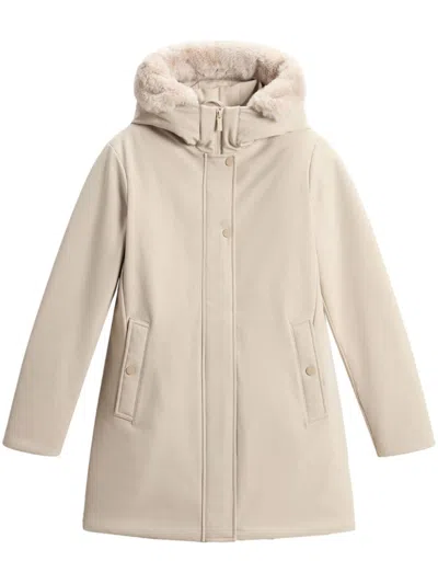 Shop Woolrich Firth Parka In Neutrals