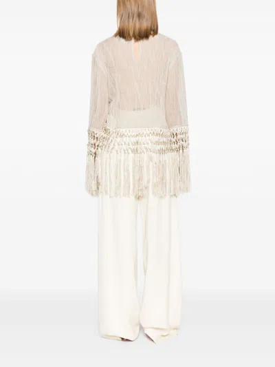 Taller Marmo Tassel-detail Blouse In Neutrals