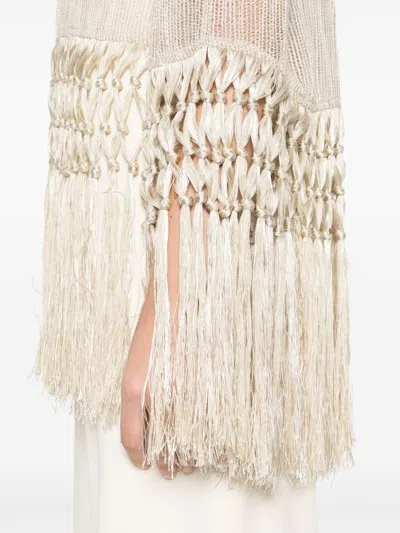 Taller Marmo Tassel-detail Blouse In Neutrals