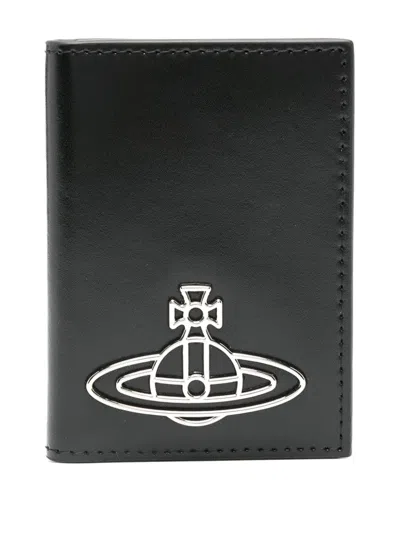 Vivienne Westwood Small Vertical Wallet In Black