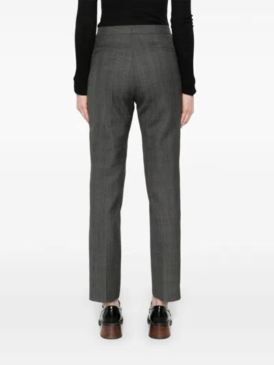 Fabiana Filippi Prince Of Wales-check Trousers In Grey