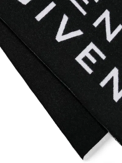 Givenchy Jacquard-logo Scarf In Black