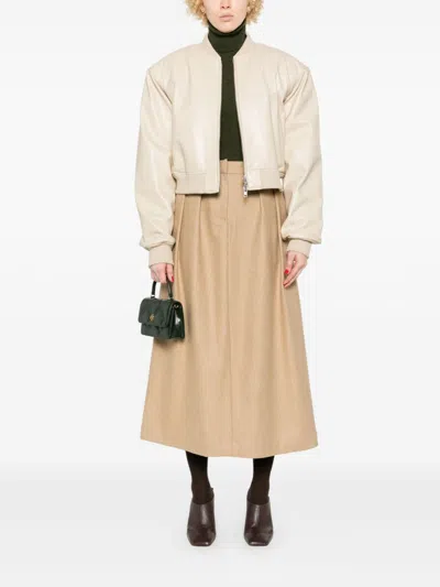 Fabiana Filippi A-line Midi Skirt In Brown