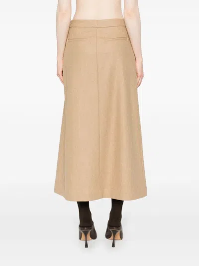 Fabiana Filippi A-line Midi Skirt In Brown