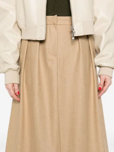 Fabiana Filippi A-line Midi Skirt In Brown