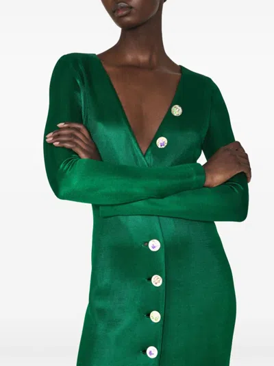 Galvan Turlington Dress In Green