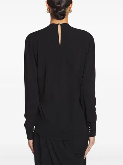 Lanvin Cut-out Blouse In Black